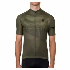 AGU Kortærmet Trøje Stribet Grøn