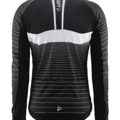 Craft Gran Fondo Trøje Med Lange ærmer Sort/hvid -Cykelshorts Butik CraftGranFondoJerseyLSForfra150316 01