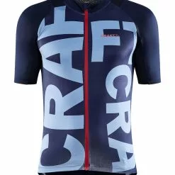 Craft Adv Endur Grafisk Cykeltrøje Blå