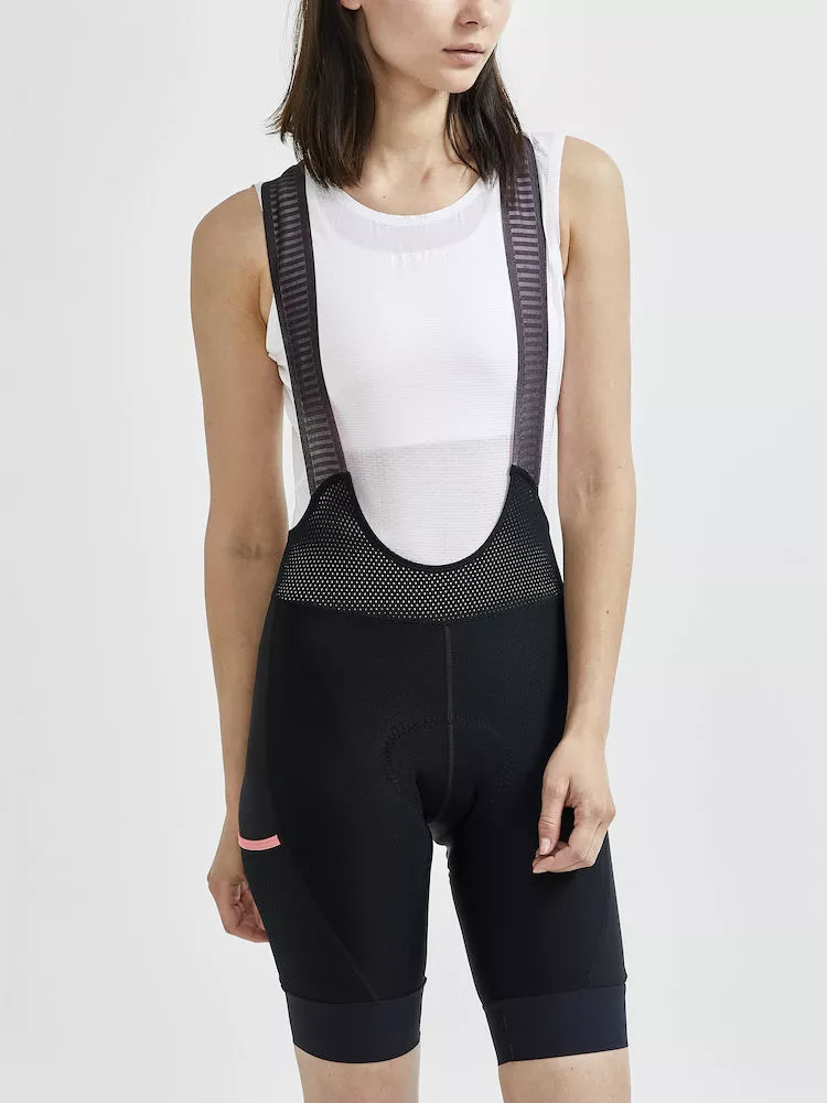 Craft Adv Offroad Bib Shorts Til Kvinder Sort/Coral 4 Craft Adv Offroad Bib Shorts Til Kvinder Sort/Coral - Billede 2
