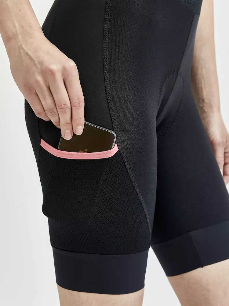 Craft Adv Offroad Bib Shorts Til Kvinder Sort/Coral 6 Craft Adv Offroad Bib Shorts Til Kvinder Sort/Coral - Billede 4
