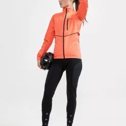 Craft Advanced Hydro Lumen Cykeljakke W Orange -Cykelshorts Butik Craft Advanced Hydro Lumen Cykeljakk 1632488204 07