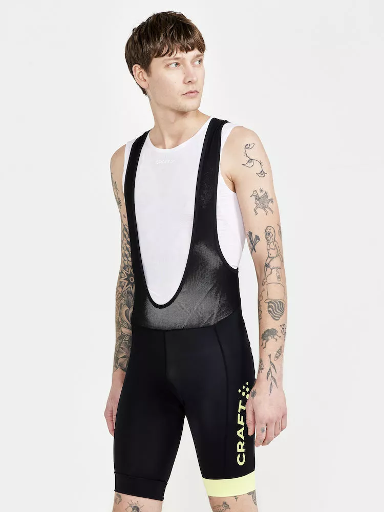 Craft Endur Bib Shorts Sort/Gul - Billede 2