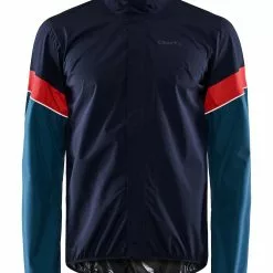 Craft Endur Hydro Vind Og Vandtæt Cykeljakke Sort / Rød / Blå