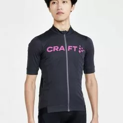 Craft Essence Jersey Herre Grå/Pink -Cykelshorts Butik Craft Essence Jersey Herre GraaPink 1658495592 01