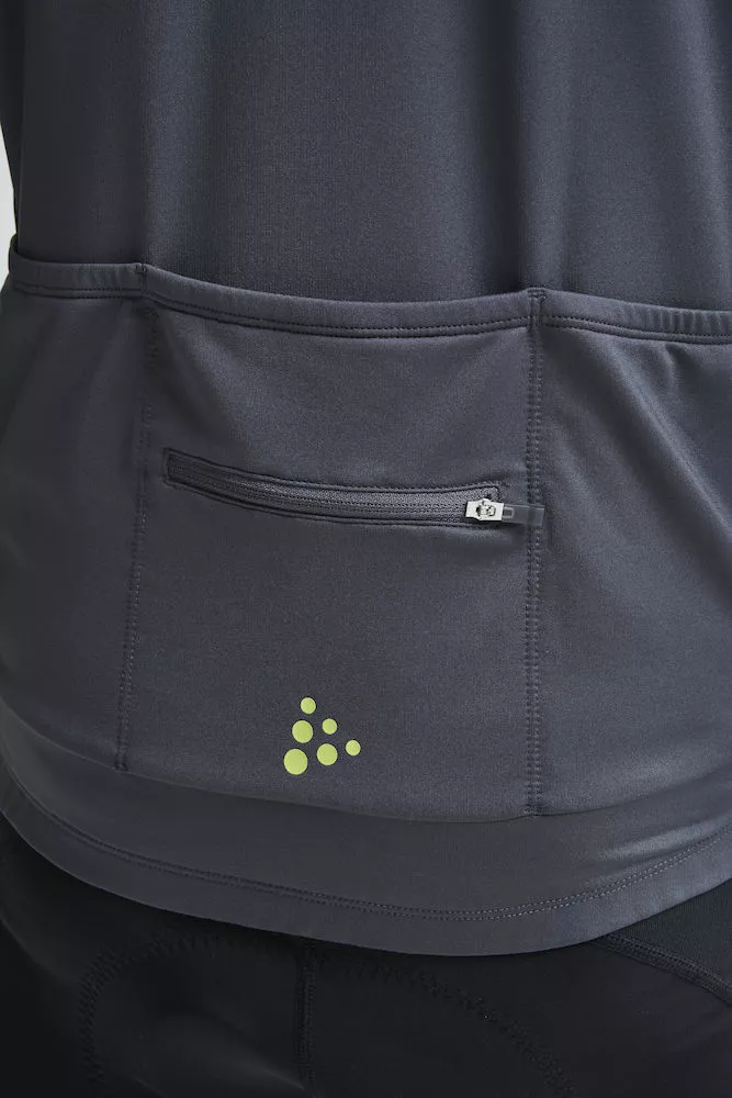 Craft Route Langærmet Cykeltrøje Grå/Gul 8 Craft Route Langærmet Cykeltrøje Grå/Gul - Billede 6