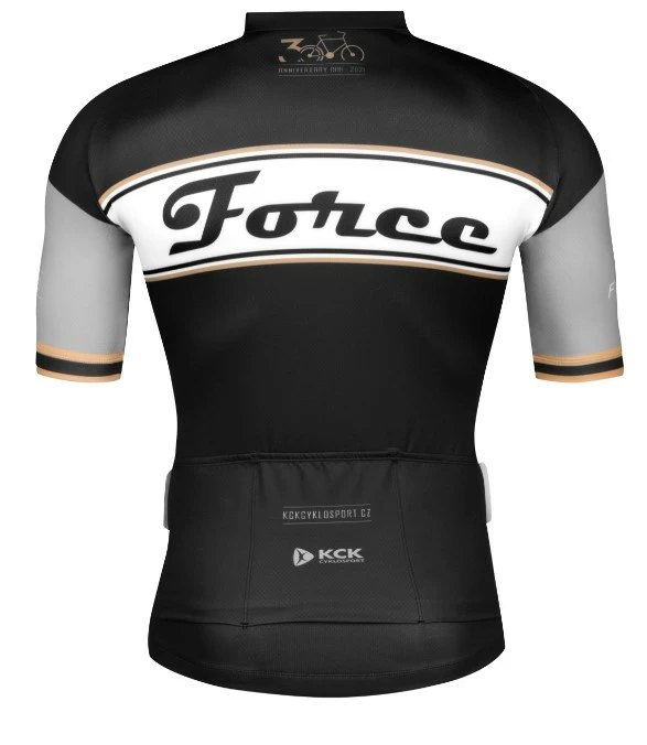 Force Retro Jersey Sort / Guld 4 Force Retro Jersey Sort / Guld - Billede 2