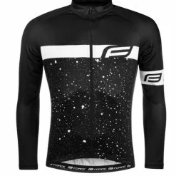 Force Spray Langærmet Cykeltrøje Sort / Hvid