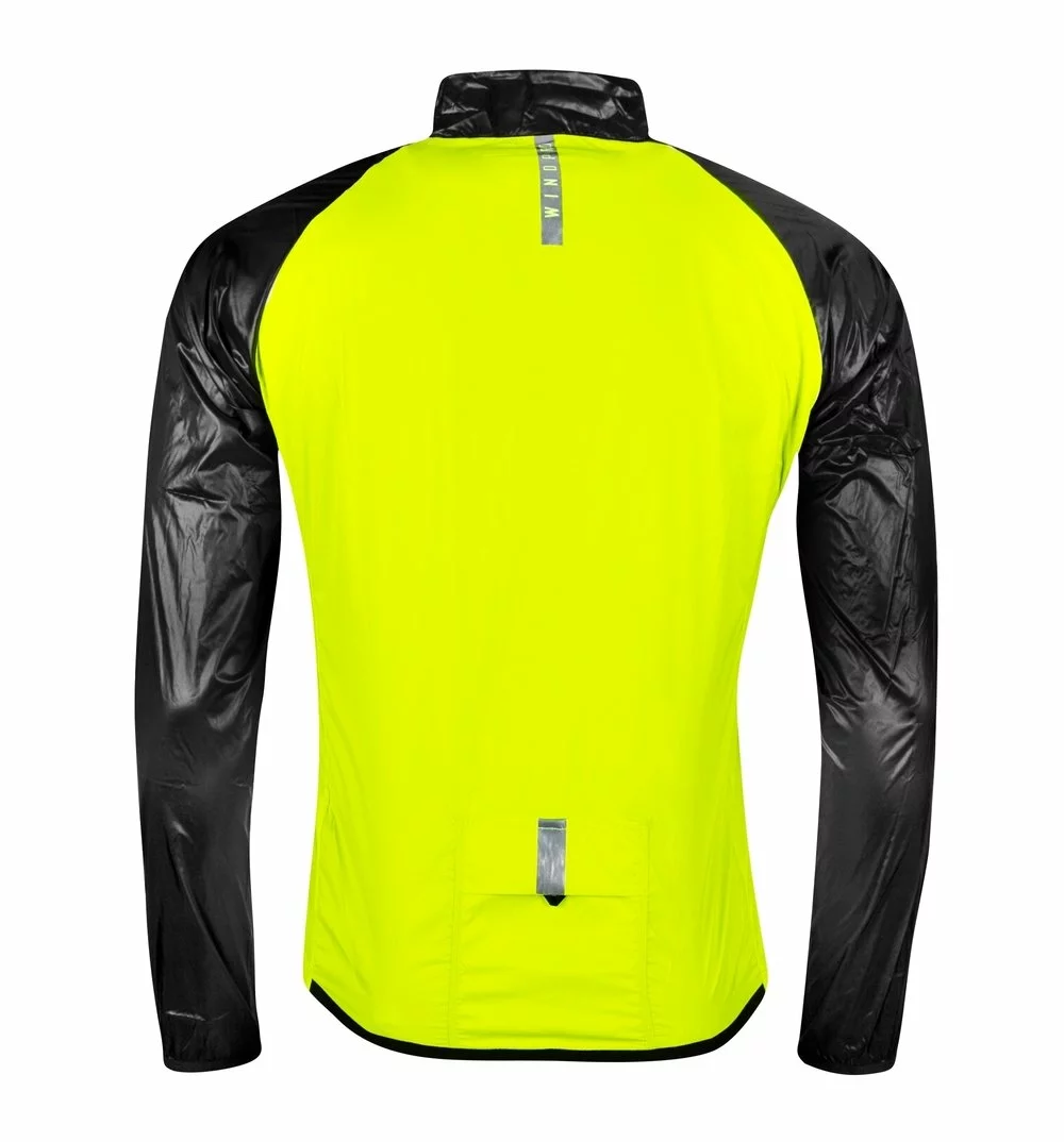 Force Windpro Vindtæt Jakke Sort/Fluo - Billede 2
