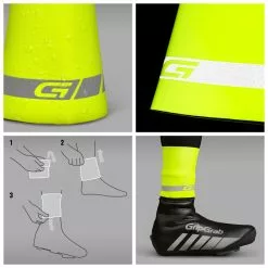 GripGrab CyclinGaitor Regnvejrs Ankle Cuff Hi-Vis -Cykelshorts Butik GripGrab CyclinGaitor Hi Vis 1635165866 02