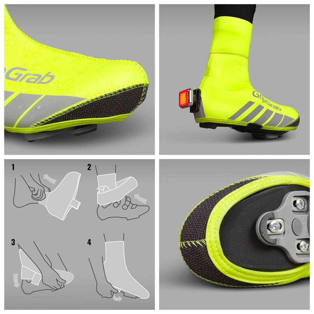 GripGrab RaceThermo Skoovertræk Hi-Vis 5 GripGrab RaceThermo Skoovertræk Hi-Vis - Billede 3