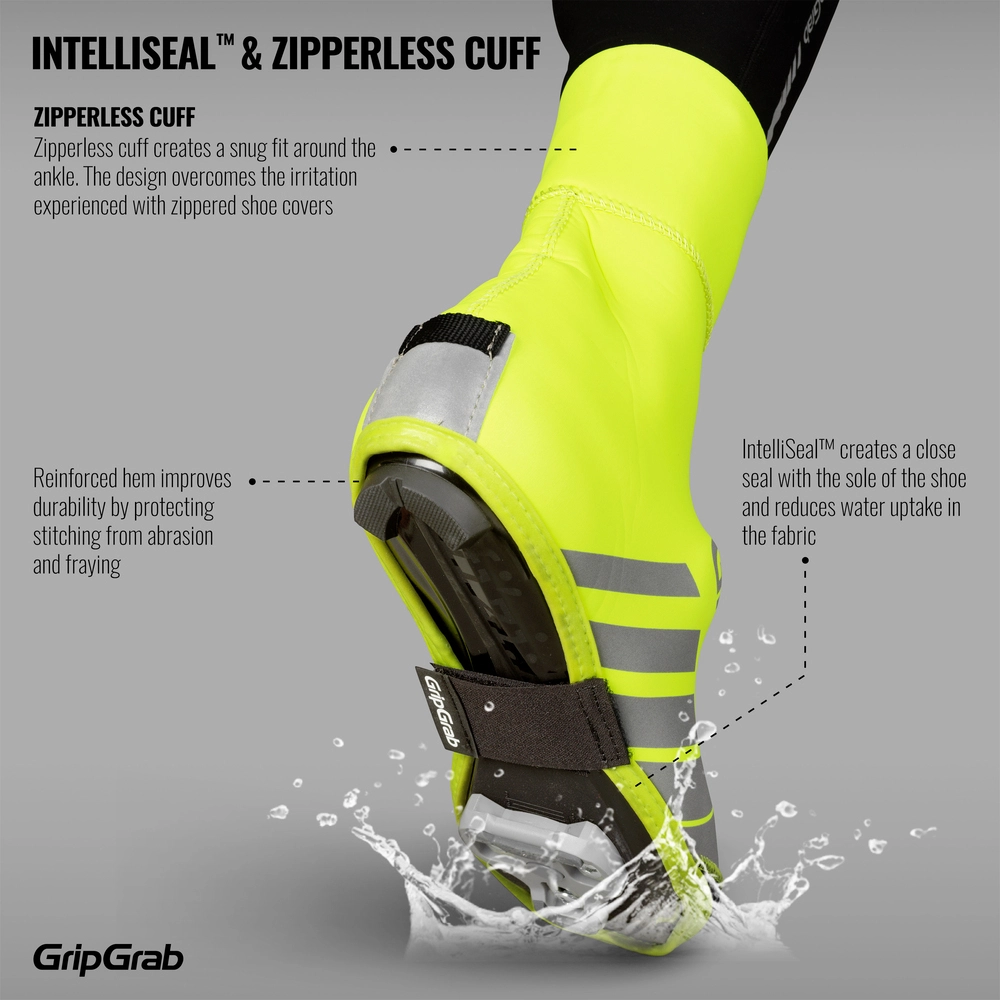GripGrab RaceThermo Skoovertræk Hi-Vis 7 GripGrab RaceThermo Skoovertræk Hi-Vis - Billede 5