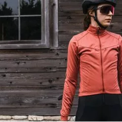 Isadore Women´s Merino Softshell Jakke Marsala -Cykelshorts Butik Isadore Women Merino Softshell Jacke 1613555842 01