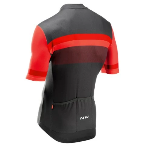 Northwave Origin Jersey - Rød/Grå 4 Northwave Origin Jersey - Rød/Grå - Billede 2