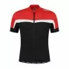 Rogelli Course Kortærmet Jersey - Rød/Hvid/Sort