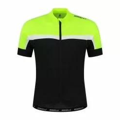 Rogelli Course Kortærmet Jersey - Sort/Hvid/Neon