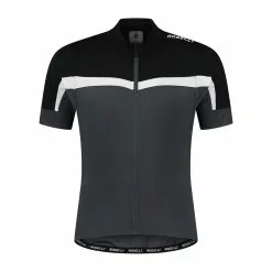 Rogelli Course Kortærmet Jersey - Sort/Hvid/Grå