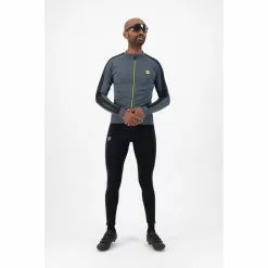 Rogelli Explore Langærmet Cykeltrøje Grå/Sort/Gul -Cykelshorts Butik Rogelli Explore Langaermet Cykeltroeje 1677850706 02