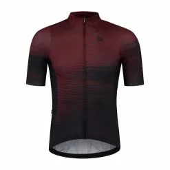 Rogelli Glitch Cykeljersey - Sort/Mørkerød