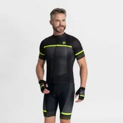 Rogelli Hero 2 Cykeltrøje Sort/Gul -Cykelshorts Butik Rogelli Hero 2 Cykeltroeje SortGul 1678447986 03
