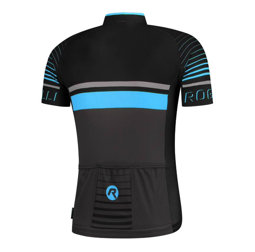 Rogelli Hero Jersey - Sort / Blå - Billede 2
