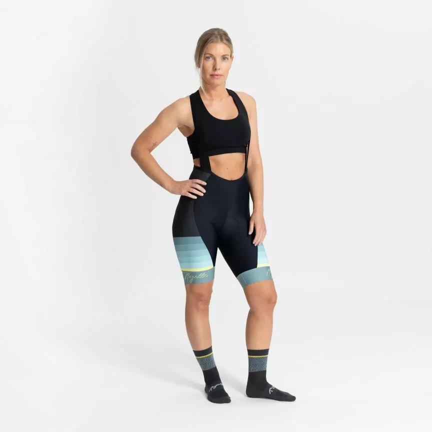 Rogelli Impress 2 Bibshorts Kvinder Sort/Mint 5 Rogelli Impress 2 Bibshorts Kvinder Sort/Mint - Billede 3