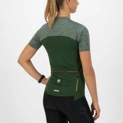 Rogelli Melange Kortærmet Jersey Til Kvinder Grøn -Cykelshorts Butik Rogelli Melange Kortaermet Jersey til 1645446576 03