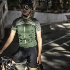 Rogelli Melange Kortærmet Jersey Til Kvinder Grøn -Cykelshorts Butik Rogelli Melange Kortaermet Jersey til 1645446576 04