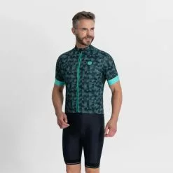 Rogelli Rubik Cykeltrøje Grå/Turkis -Cykelshorts Butik Rogelli Rubik Cykeltroeje GraaTurkis 1678642779 03