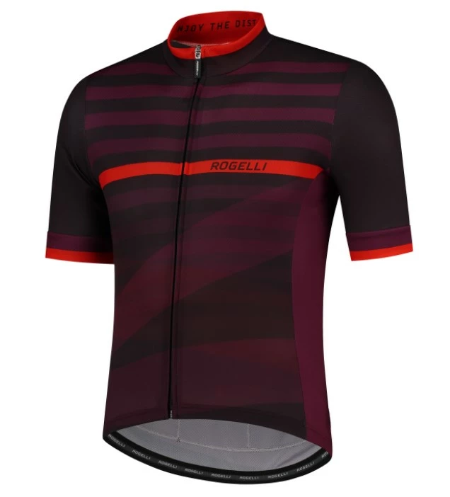 Rogelli Stripe Jersey - Bordeaux 3 Rogelli Stripe Jersey - Bordeaux