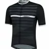Rogelli Stripe Jersey - Sort / Hvid