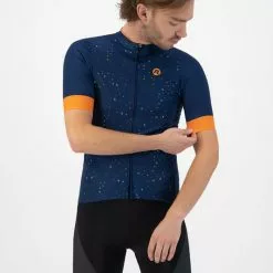 Rogelli Terrazzo Cykeljersey - Blå/Orange -Cykelshorts Butik Rogelli Terrazzo Cykeljersey BlaaO 1645431562 02
