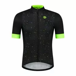 Rogelli Terrazzo Cykeljersey - Sort/Blå/Fluo