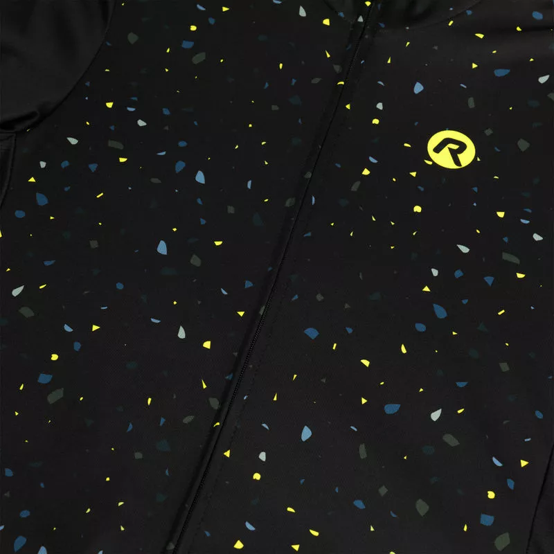 Rogelli Terrazzo Cykeljersey - Sort/Blå/Fluo 6 Rogelli Terrazzo Cykeljersey - Sort/Blå/Fluo - Billede 4