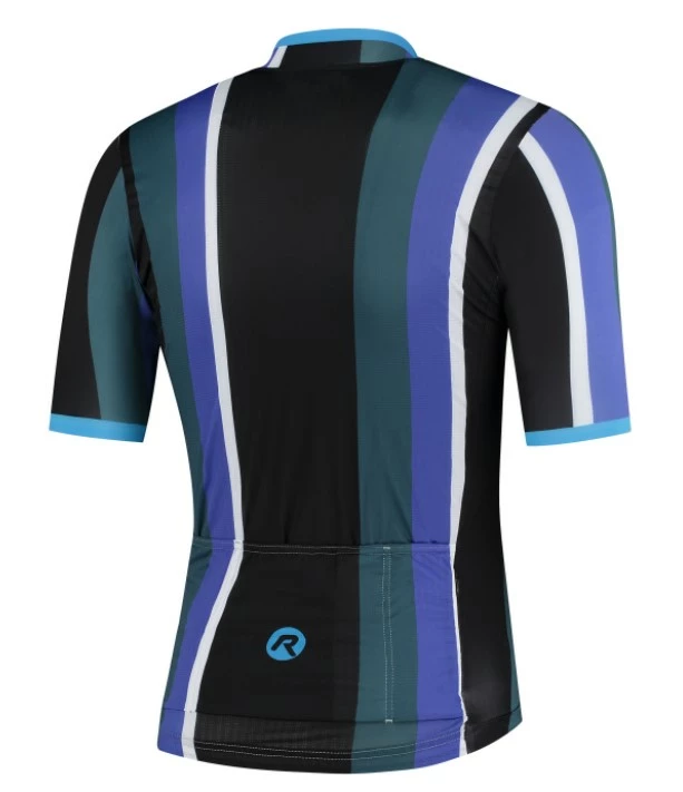 Rogelli Vintage Jersey - Sort/Blå/Grøn 4 Rogelli Vintage Jersey - Sort/Blå/Grøn - Billede 2